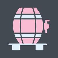 Wine Cask Icon Design vector