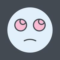 Face with Rolling Eyes Icon Design vector