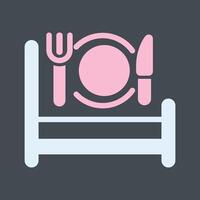 Breakfast in Bed Icon Design vector