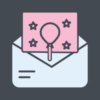 Party Invitation Icon Design vector