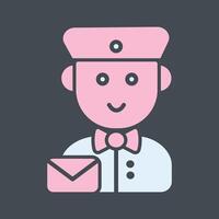 Mail Carrier Icon Design vector