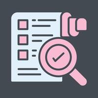Profile Evaluation Icon Design vector