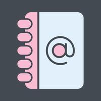 Address Book Icon Design vector