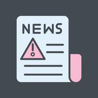 News Alert Icon Design vector