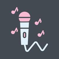 Karaoke Icon Design vector