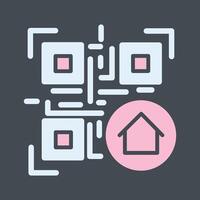 QR Code Menu Icon Design vector