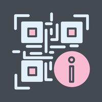 QR Code Information Icon Design vector