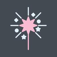 Sparklers Icon Design vector