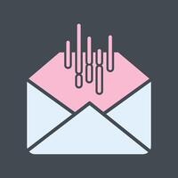 Mail Sorting Icon Design vector