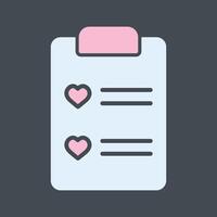 Wishlist Icon Design vector