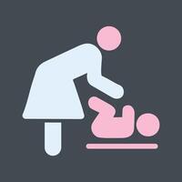 Changing Table Icon Design vector
