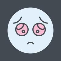 Pleading Face Icon Design vector