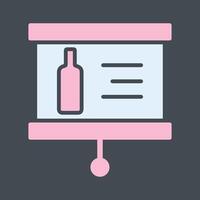 Wine Presentation Icon Design vector
