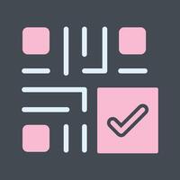 QR Code Checkout Icon Design vector