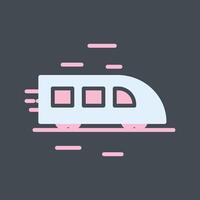 High Speed Train Icon Design vector