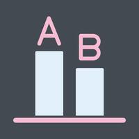 AB Testing Icon Design vector