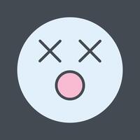 Dizzy Face Icon Design vector
