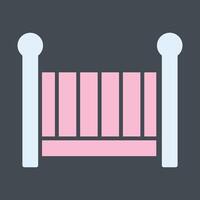 Nursery Cots Icon Design vector