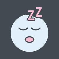 Sleeping Face Icon Design vector