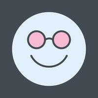 Nerd Face Icon Design vector