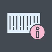 Barcode Product Info Icon Design vector