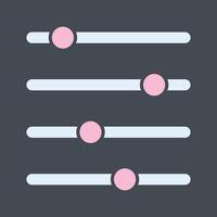Filtering Icon Design vector