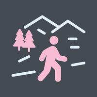 Nature Walk Icon Design vector
