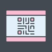 QR Code Business Card Icon Design vector