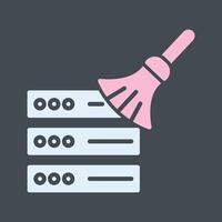 Data Cleaning Icon Design vector