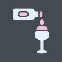 Wine Poured Icon Design vector
