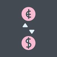 Currency Exchange Icon Design vector