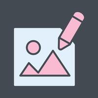 Photography Editing Icon Design vector