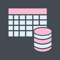 Table Data Icon Design vector