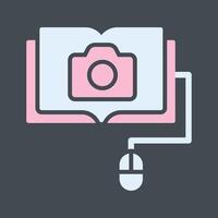 Photography Courses Icon Design vector