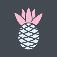 Pineapple Icon Design vector