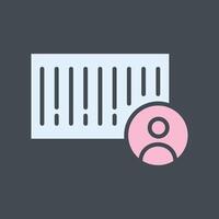 Barcode ID Icon Design vector
