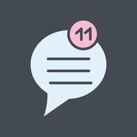 Unread Message Icon Design vector