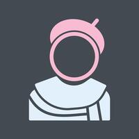 Caricature Artist Icon Design vector