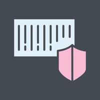Barcode Security Icon Design vector
