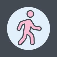 Person Walking Icon Design vector