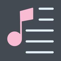 Party Playlist Icon Design vector