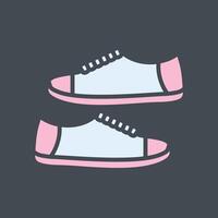 Toddler Shoes Icon Design vector