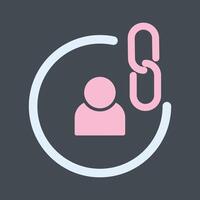 Contact Links Icon Design vector