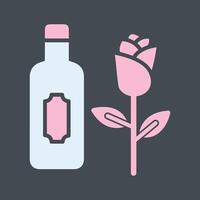 Wine and Roses Icon Design vector