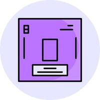 Oxygen Filled Circle Fill Style Icon vector