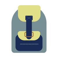 colored icon of a backpack vector