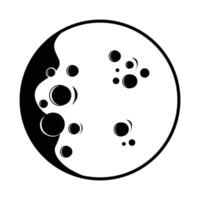 full moon image with black lines vector