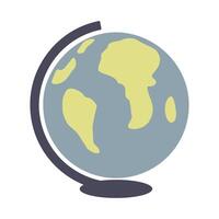 colored icon of a globe vector