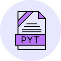 PYT Filled Circle Fill Style Icon vector