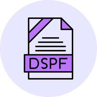 DSPF Filled Circle Fill Style Icon vector